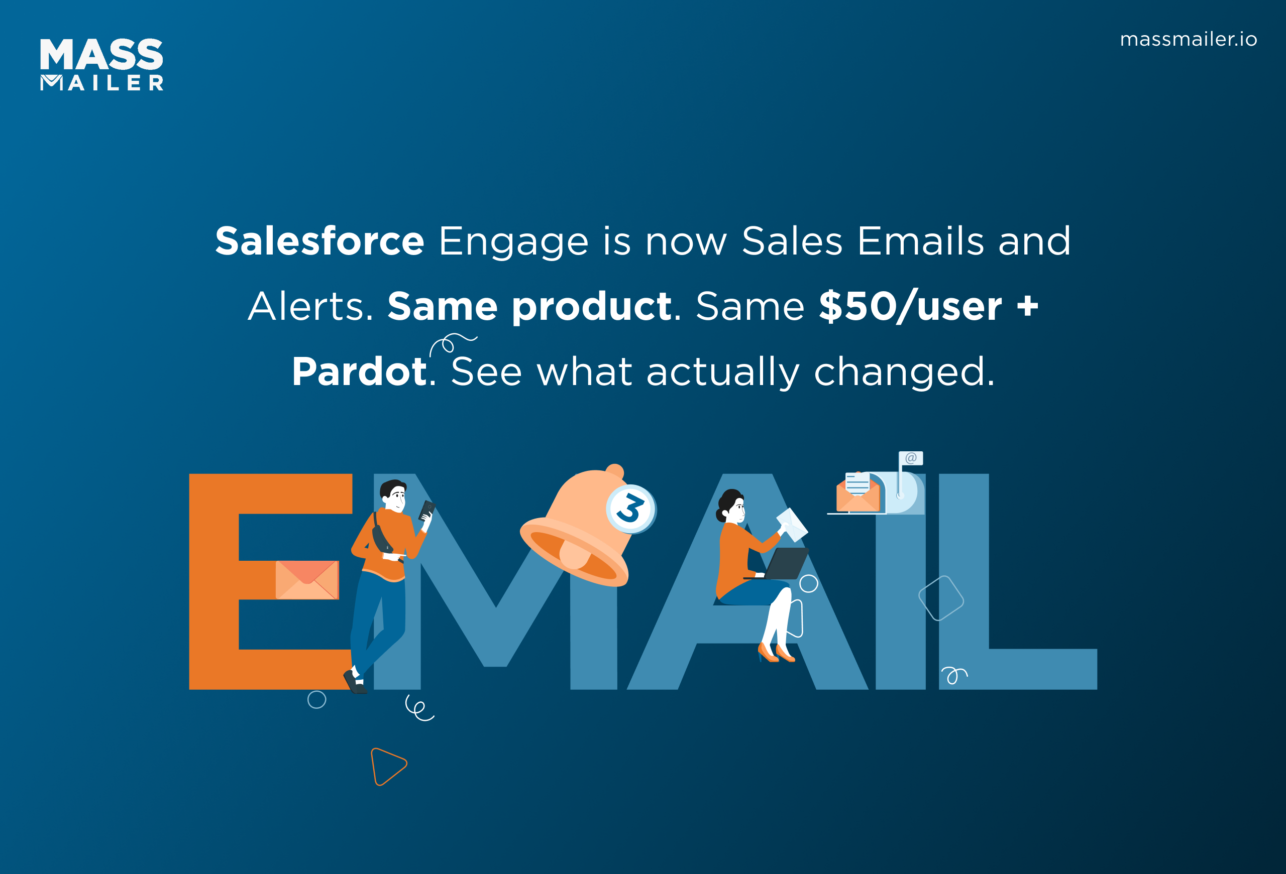 Salesforce Engage is now Sales Emails and Alerts Same product Same $50user Pardot See what actually changed