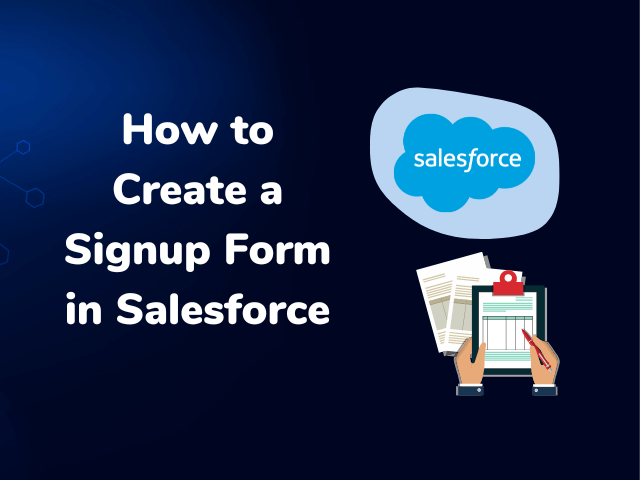 How to create a signup for in salesforce
