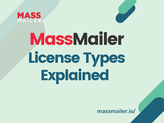 License Types in MassMailer