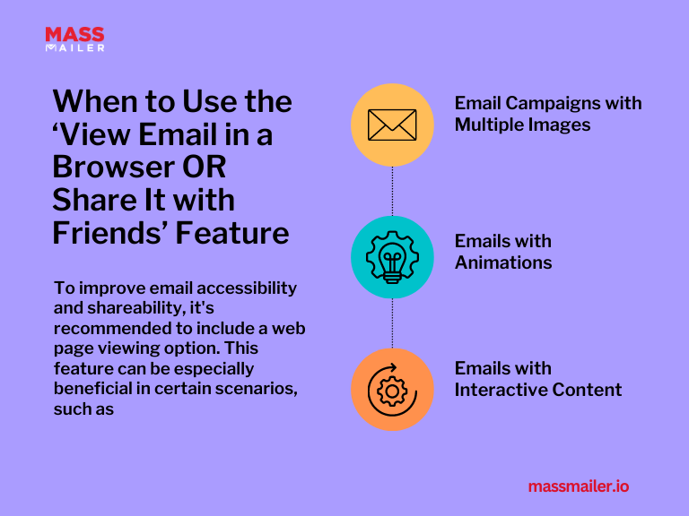 When to Use the 'View Email in a Browser or Share It with Friends' Feature