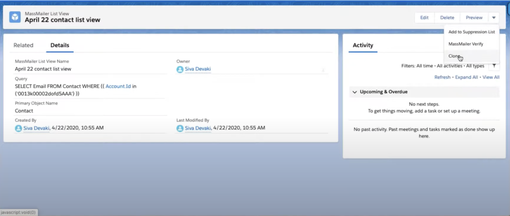 How does the Clone feature work in MassMailer blog image 6