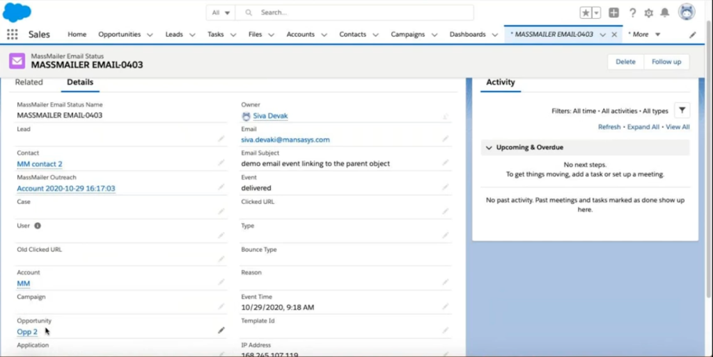 How to associate email events to a related object in MassMailer image 7