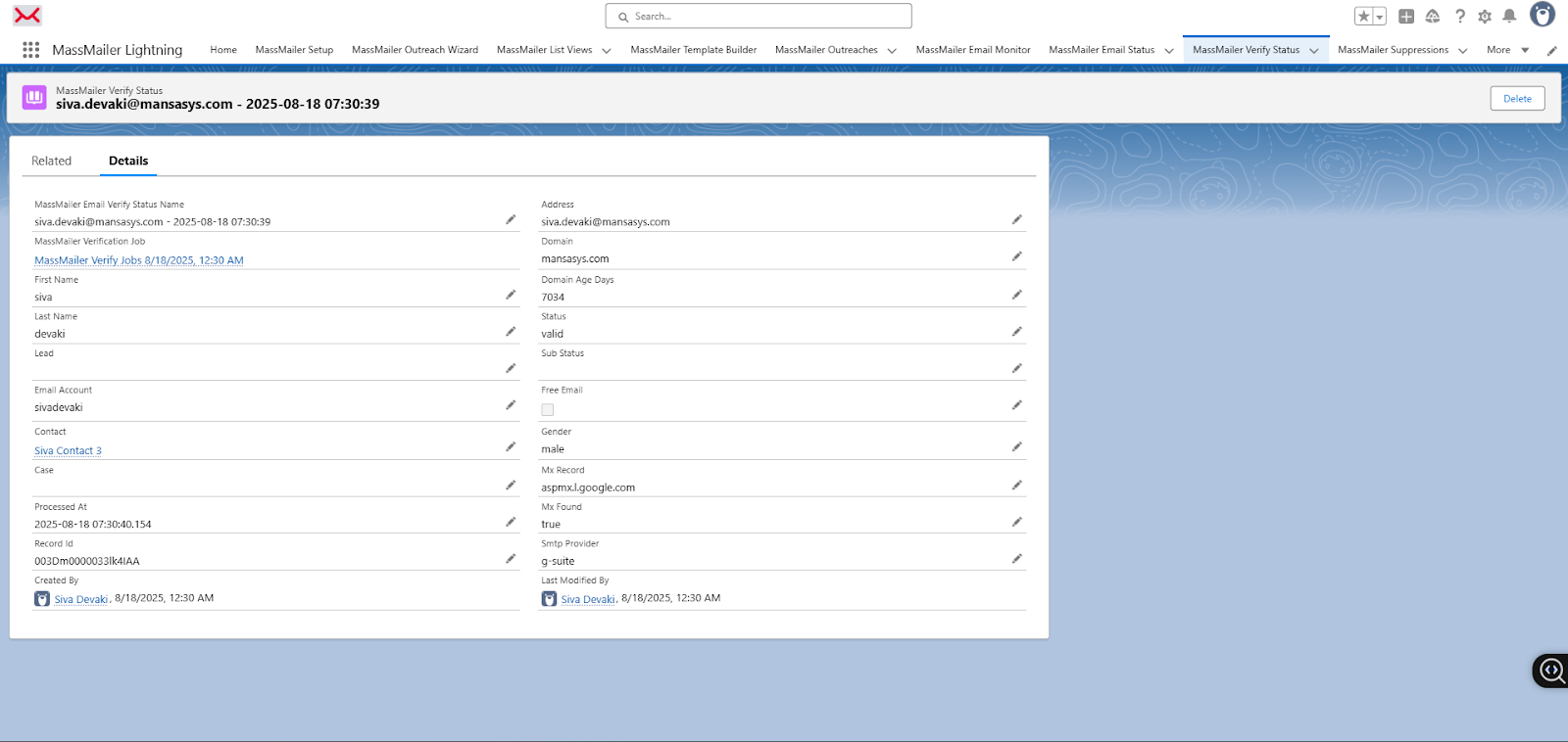 Salesforce email tracking